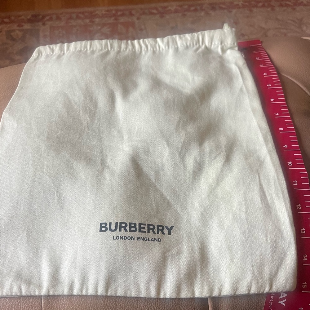 Burberry Cream Dust Bag with Logo
